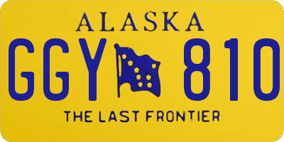AK license plate GGY810