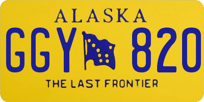 AK license plate GGY820