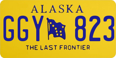 AK license plate GGY823