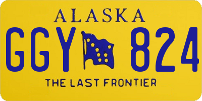AK license plate GGY824