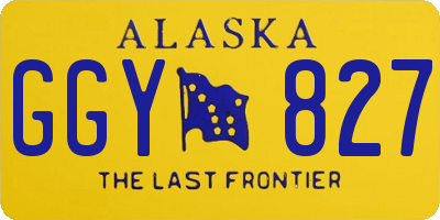 AK license plate GGY827
