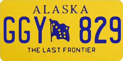 AK license plate GGY829