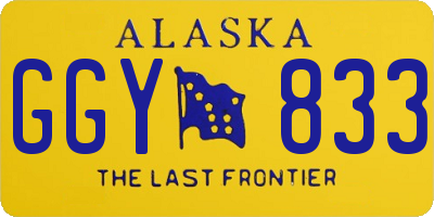 AK license plate GGY833