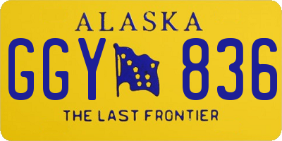 AK license plate GGY836