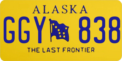 AK license plate GGY838