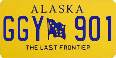 AK license plate GGY901