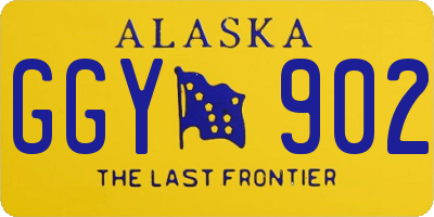 AK license plate GGY902