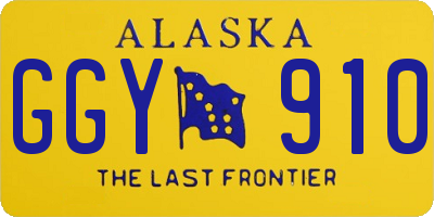 AK license plate GGY910
