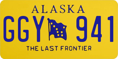 AK license plate GGY941