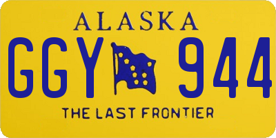 AK license plate GGY944