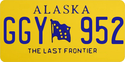 AK license plate GGY952