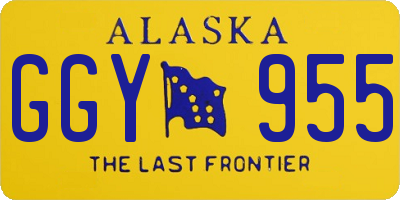 AK license plate GGY955