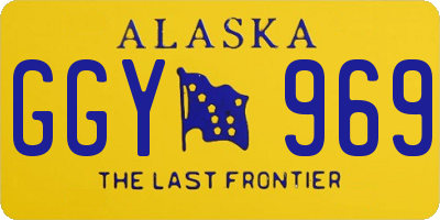 AK license plate GGY969