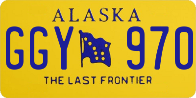 AK license plate GGY970