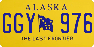 AK license plate GGY976