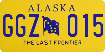 AK license plate GGZ015