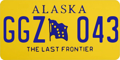AK license plate GGZ043