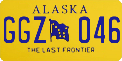 AK license plate GGZ046