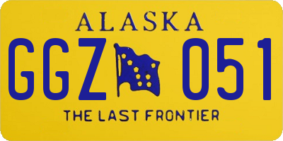 AK license plate GGZ051