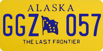 AK license plate GGZ057