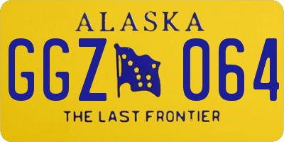 AK license plate GGZ064