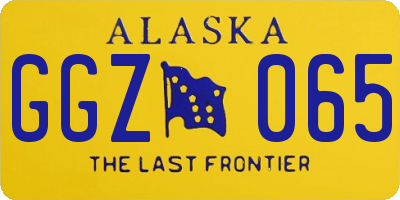 AK license plate GGZ065