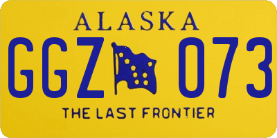 AK license plate GGZ073