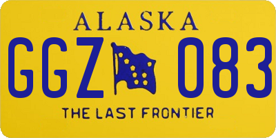 AK license plate GGZ083