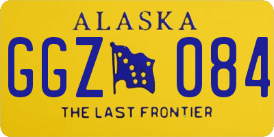 AK license plate GGZ084