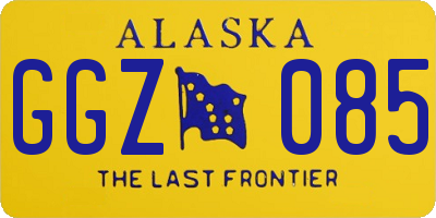 AK license plate GGZ085