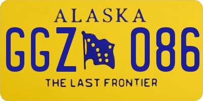 AK license plate GGZ086