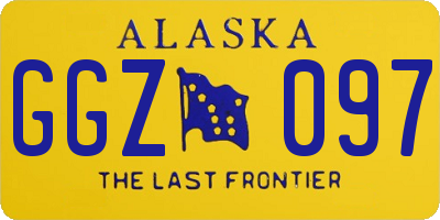 AK license plate GGZ097