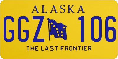 AK license plate GGZ106