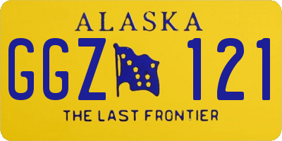 AK license plate GGZ121