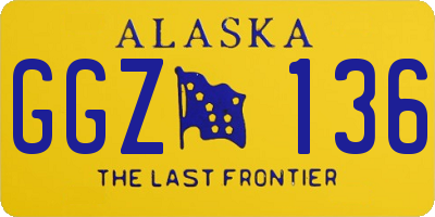 AK license plate GGZ136