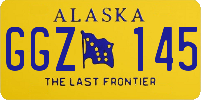 AK license plate GGZ145