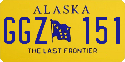 AK license plate GGZ151