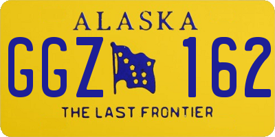 AK license plate GGZ162