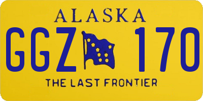 AK license plate GGZ170