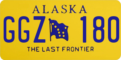 AK license plate GGZ180