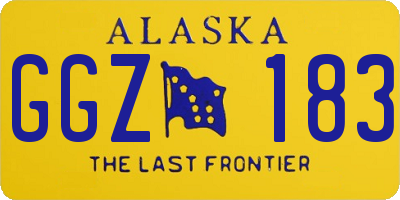 AK license plate GGZ183