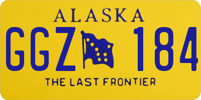 AK license plate GGZ184