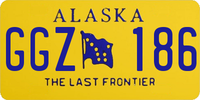 AK license plate GGZ186