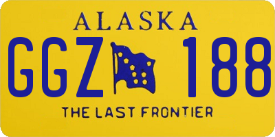 AK license plate GGZ188