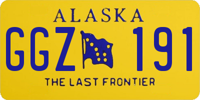 AK license plate GGZ191
