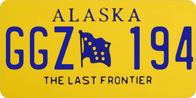 AK license plate GGZ194