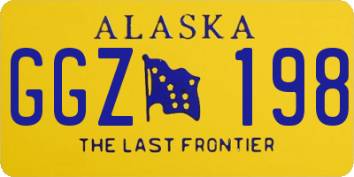 AK license plate GGZ198