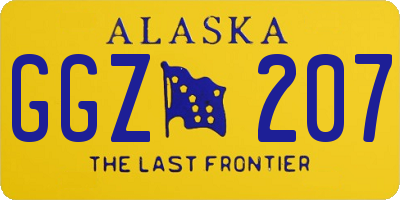 AK license plate GGZ207