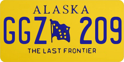 AK license plate GGZ209