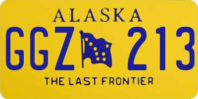 AK license plate GGZ213